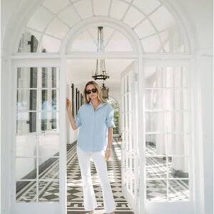 Julia Amory White Bell Pants M - NWT